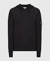 Худи Stone Island черная | Кофта с капюшоном Стон Айленд S M L XL XXL | Стон Исленд