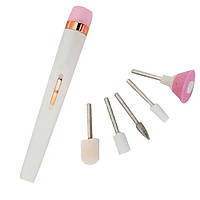 Ручка фрезер для маникюра Flawless Salon Nails белый, Фрезерный аппарат RP-215 для маникюра