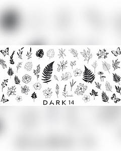 Пластина для стемпінгу Dark 14 металева