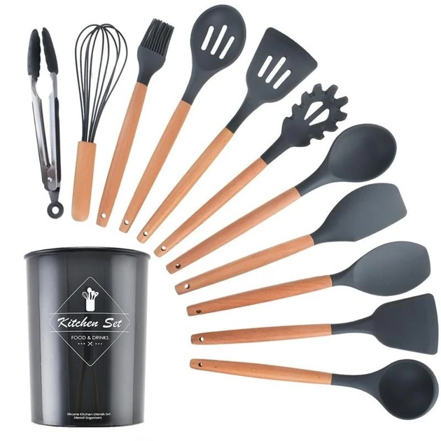 Набір кухонного силіконового приладдя Kitchen Set 12 предметів Jw