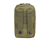 Підсумок моллі на два відділи MOLLE зелена олива, фото 4