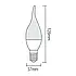 Лампочка свічка світлодіодна (6W, цоколь E14, 6400К, 480lm) CRAFT-6, фото 2