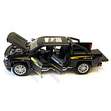 Машинка металева дитяча Chevrolet V8 Шевроле, чорний, Автоексперт, 1:32, світло, інерція, відкриваються двері, багажник, капот,, фото 5