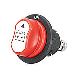 Вимикач маси врізний 12-32В 100A Вимикач живлення батареї, фото 4