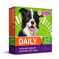 Вітаміни для собак 1- 7 років Vitomax Daily 100 таб.