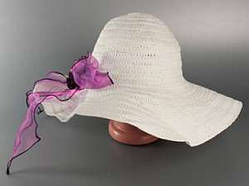Солом'яний капелюх Сило 46 см білий