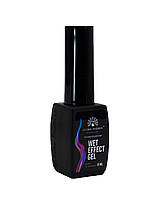 Основа для растекания Wet effect gel, прозрачная, для дизайна по мокрому, Global Fashion 8 мл