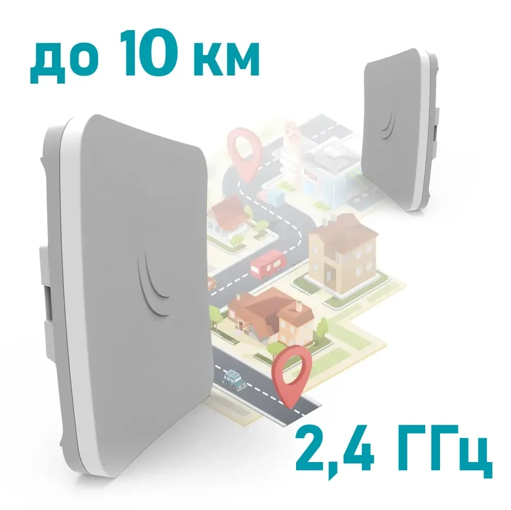 MikroTik SXTsq Lite2 (RBSXTsq2nD) 2.4 ГГц Бездротовий WiFi міст, фото 1
