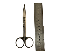 Н-3-2 Ножиці з двома гострими кінцями, вигнуті 140 мм., фото 4