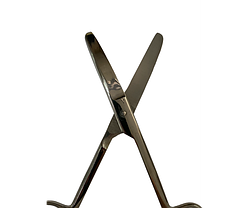 Н-4 Ножиці тупокінцеві вертикально-вигнуті 170мм., фото 3