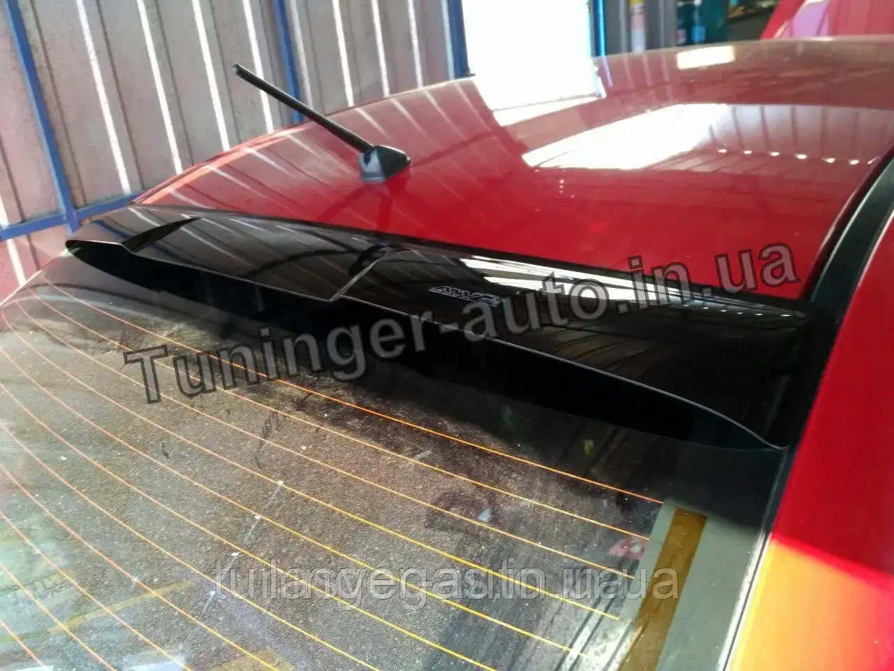 Козирок, спойлер, дефлектор на заднє скло Mitsubishi Lancer X 2007-2015 (ANV), фото 1