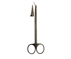 H-37 Ножиці судинні горизонтально- вигнуті 160 мм., фото 1