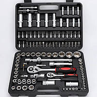 Набор торцевых головок и бит для авто, набор инструментов в кейсе 108 предметов для дома Swiss Kraft MA-430