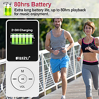 Плеєр MP3 Ruizu X02 1.8" HI FI 4gb білий Type C, фото 6