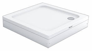 Душовий піддон 80x80x15см Shower Frodi квадратний акриловий  для душу з передньою панеллю ніжками