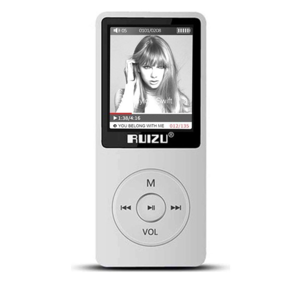 Плеєр MP3 Ruizu X02 1.8" HI FI 8gb білий Type C