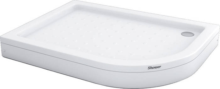 Душевой поддон 120х80х15см Shower Tundra ассиметричный поддон для душа ...