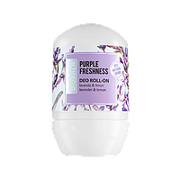 Нежный эффективный Натуральный Roll on дезодорант квасцы Biobaza Purple Freshness 50 гр без алюминия