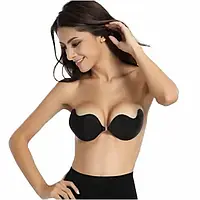 Бюстгальтер-невидимка Invisible Bra розмір C, Силіконовий бюстгальтер-невидимка Чорний