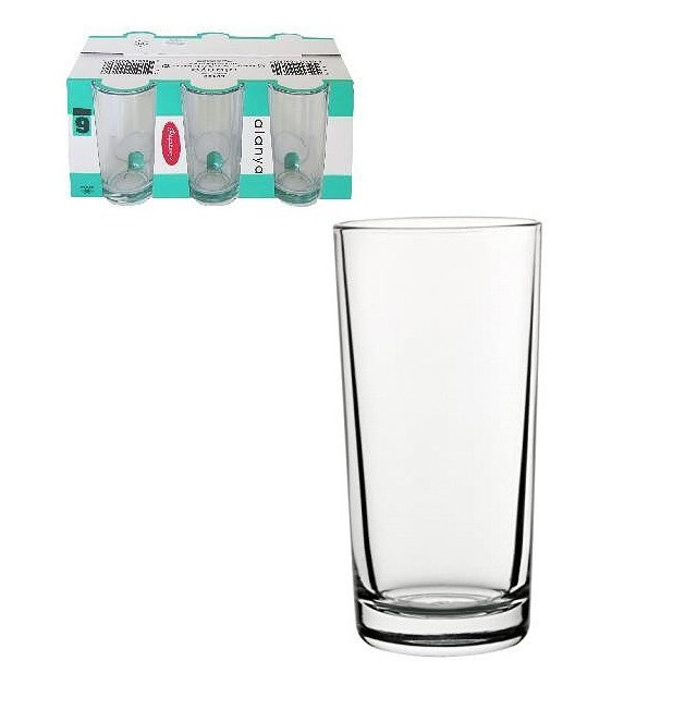 Набір високих гладких склянок Pasabahce Аланія 6шт 260 мл (52432), фото 1