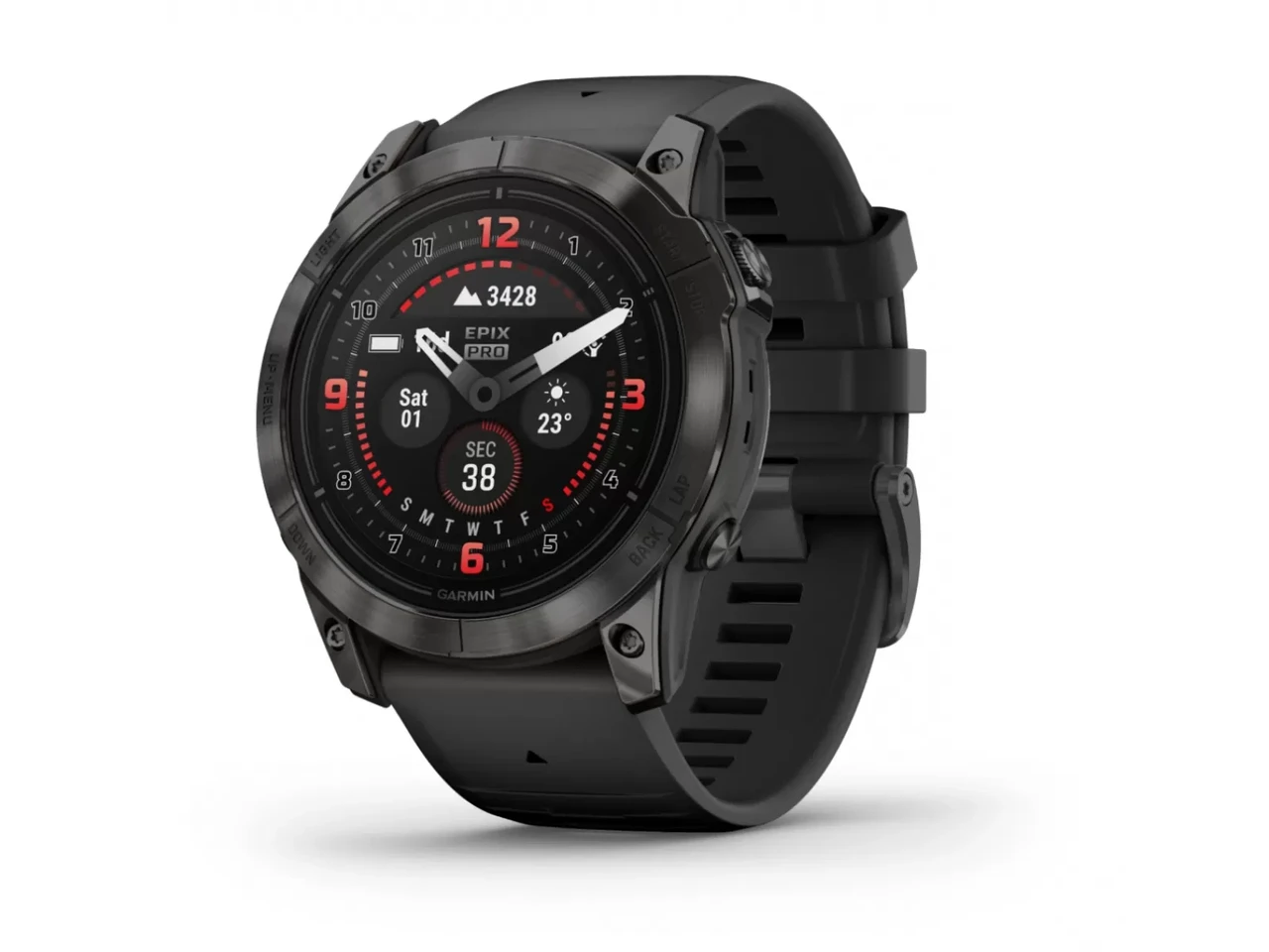 Garmin Epix Pro (Gen 2) Sapphire Edition 51 mm Carbon Grey DLC Titanium with Black Band 010-02804-01 Розумний годинник, фото 1