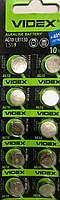 Батар часов Videx AG 10 (LR1130) BLISTER CARD 10pcs