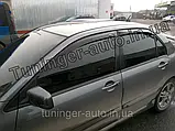 Дефлектори вікон (вітровики) Mitsubishi Lancer IX 2003-2009 (ANV), фото 3