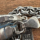 Комплект із чорненого срібла 925 проби ланцюжок та православний хрестик, фото 8