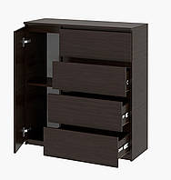 Комод 100 з тумбою та 4 ящиками Брайтон телескопи Венге 100х37,6х95 см Майстер Форм