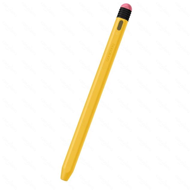 Cиликоновый оранжевый чехол GOOJODOQ для стилуса Apple pencil 9th 10th