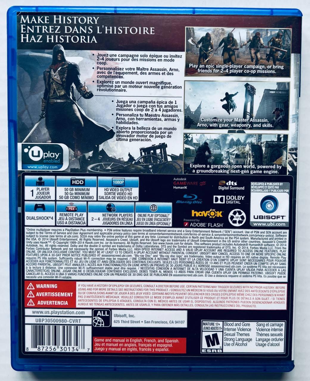 Купить Assassin's Creed Unity, Б/У, английская версия - диск для ...