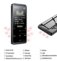 Плеєр MP3 Ruizu D02 Bluetooth HI FI 16gb із зовнішнім динаміком, фото 6