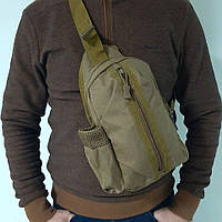 Тактична бананка  через плече борсетка нагрудна сумка, міська чоловіча на одній лямці тканина міні рюкзак