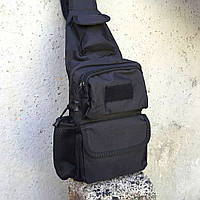 Бананка сумка борсетка тактическая через плечо нагрудная , городская мужская на одной лямке ткань мини рюкзак