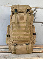 Великий якісний надійний армійський рюкзак 70л, тактичний рюкзак на плечі похідний військовий