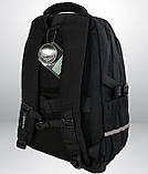 Рюкзак чоловічий чорний ортопедичний з USB місткий повсякденний, для ноутбука 15.6 - 17 дюймів, фото 8