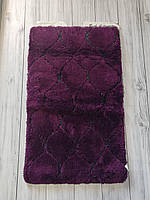 Набор акриловых ковриков для ванной комнаты 2 предмета Chilai Home Турция фиолетовый