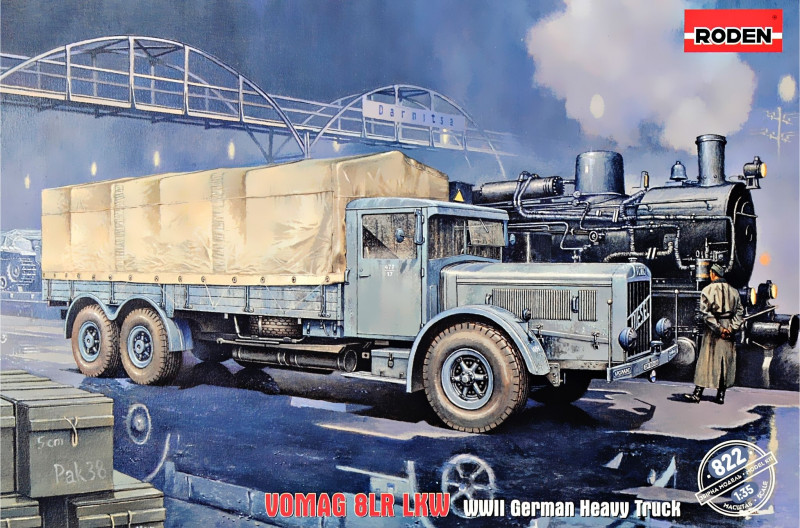 Пластикова модель 1/35 Roden 822 німецька важка вантажівка Vomag 8 LR LKW