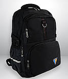 Рюкзак чоловічий чорний з USB та ортопедичною спинкою місткий повсякденний, для ноутбука 15.6 - 17 дюймів, фото 8