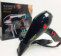 Фен для сушки укладки волос Kemei KM-8906 3000 Вт электрофен с ионизацией