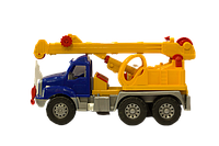 Детская пластиковая машинка для мальчика Магирус Кран с широкими колесами машинка для песочницы