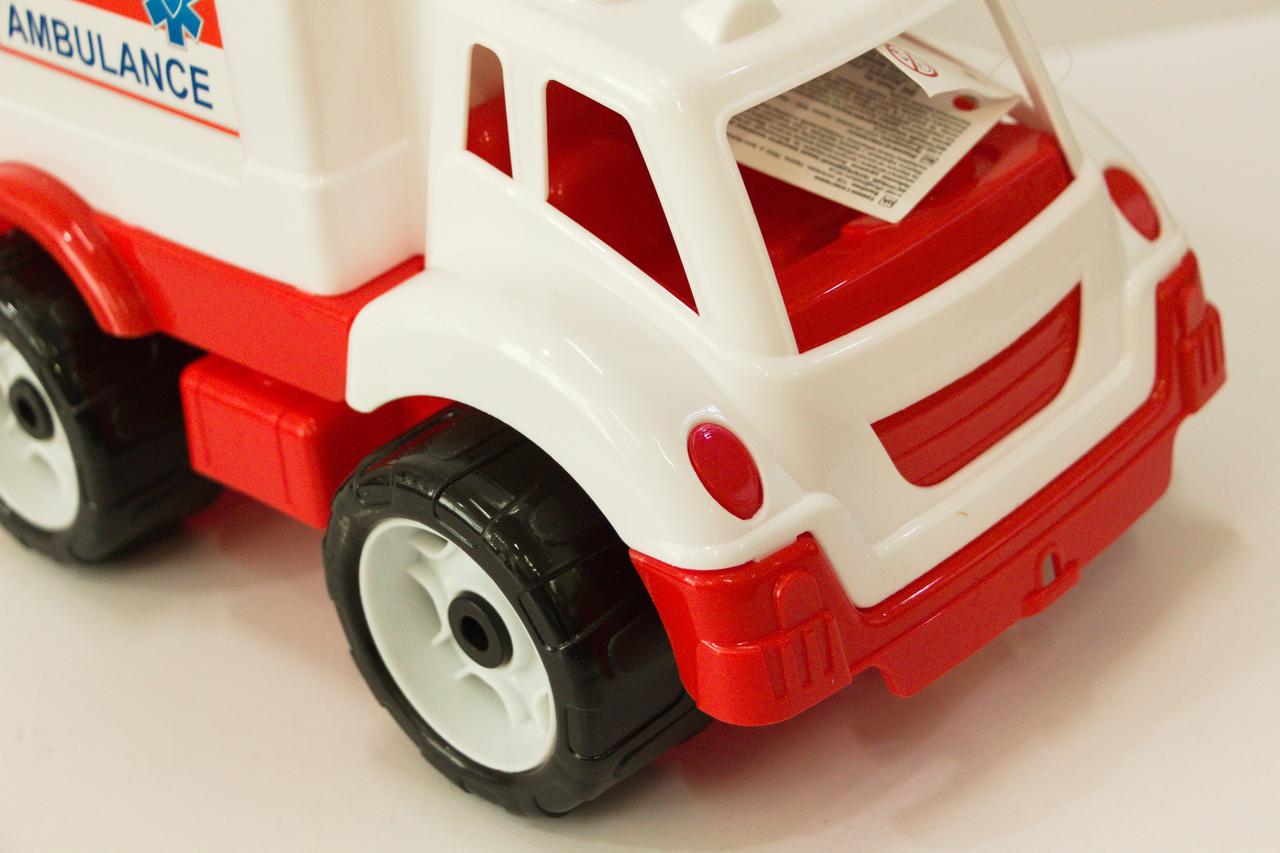 Детская пластиковая машина для мальчика Скорая помощь ТехноК игрушечная машинка скорой помощи для ребенка - фото 4 - id-p1872315597