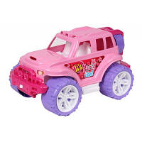 Детская пластиковая машина для девочки Внедорожник ТехноК игрушечная машинка для ребенка розовая