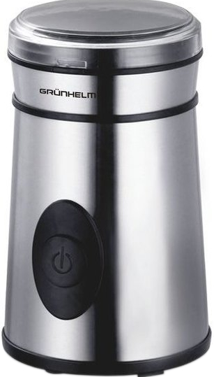 Електрична кавоварка для дому Grunhelm GC3250S міні кавомолки ножові подрібнювач кавових зерен, фото 1
