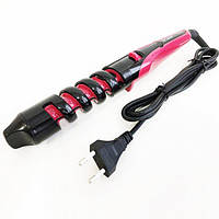 Плойка спіральна для локонів завивання волосся GEMEI GM-2981 45 Вт плойка спіраль