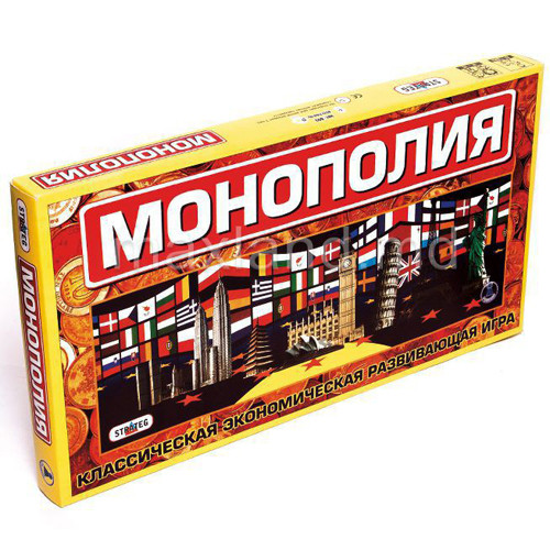 Настільна гра Strateg Монополія (велиша) економічна українською мовою (693)