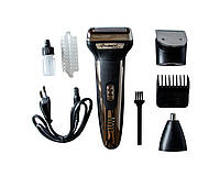 Электрическая мужская электробритва для бороды Gemei сеточная аккумуляторная электро бритва для мужчин
