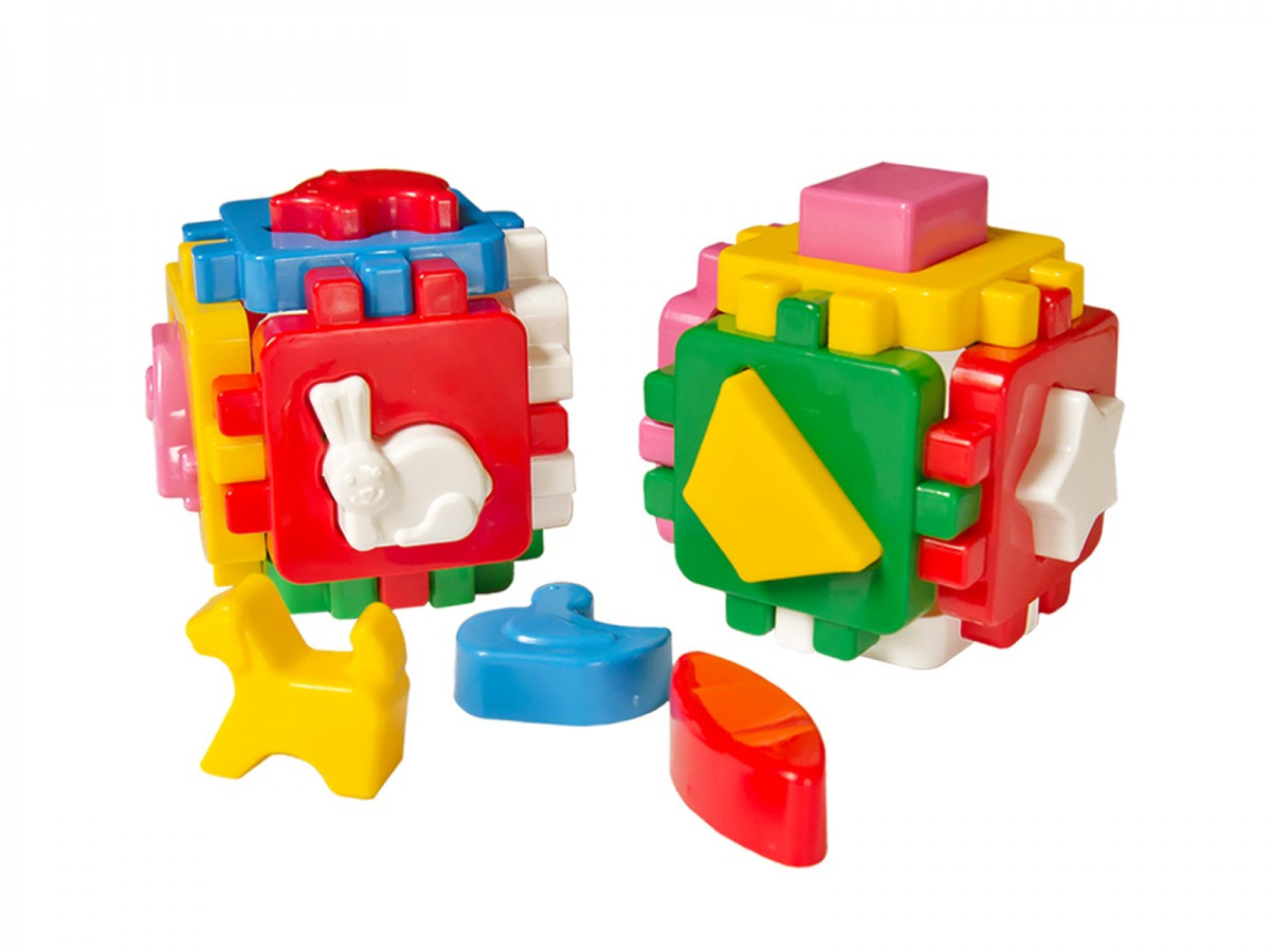 Детская универсальная пластиковая развивающая игрушка сортер Умный малыш Веселая компания логика для ребенка - фото 1 - id-p1872315867