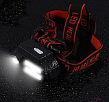 Найяскравіший і найпотужніший універсальний налобний LED ліхтар на голову для риболовлі NF611-HT832 акумуляторний, фото 5