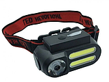 Найяскравіший і найпотужніший універсальний налобний LED ліхтар на голову для риболовлі NF611-HT832 акумуляторний, фото 6